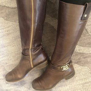 Michael Kors brown leather boots size 6.5